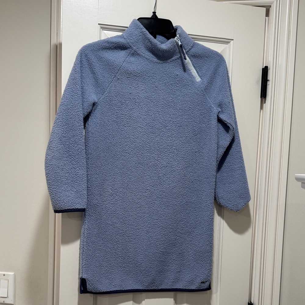 Vineyard Vines Cozy Blue Kids Dress